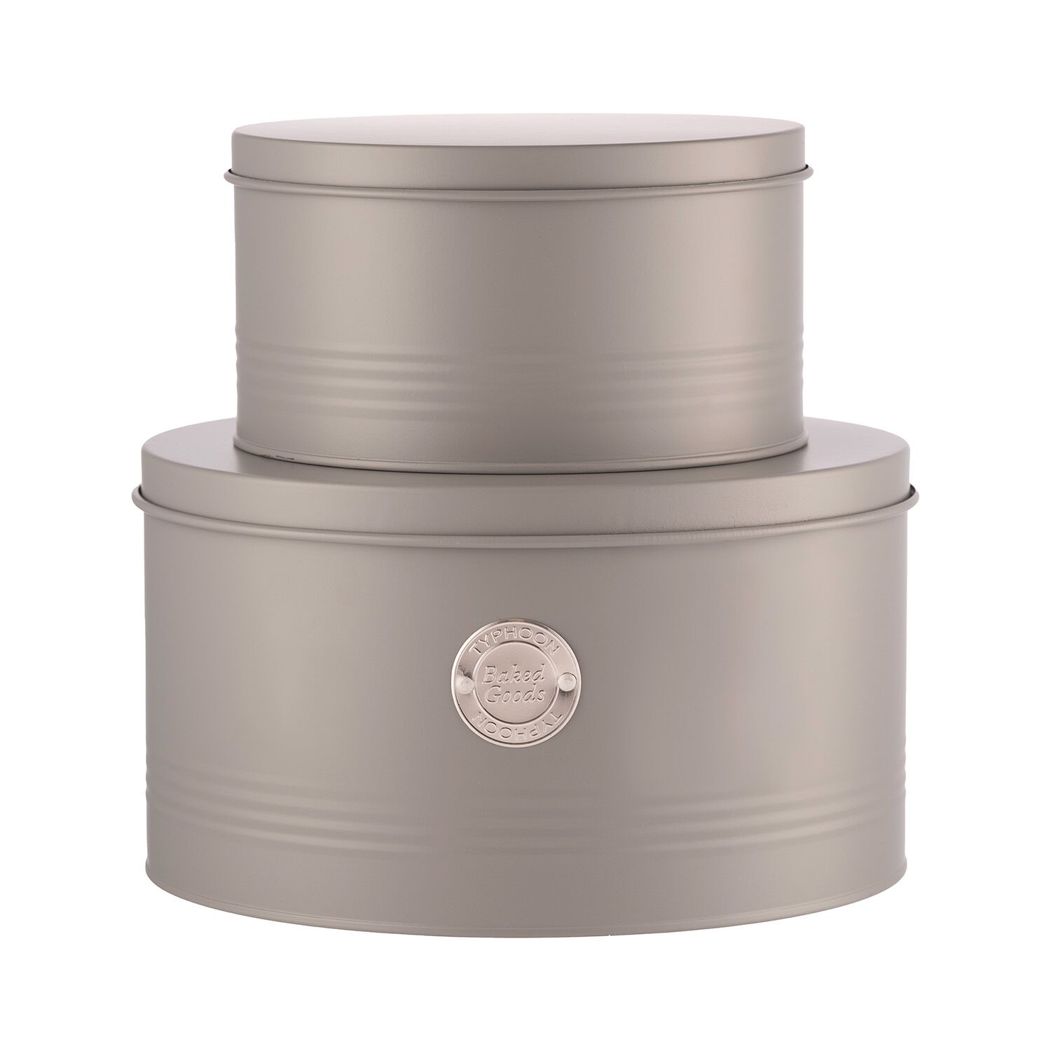 Typhoon Living Set Of 2 Cake Tins - Grey