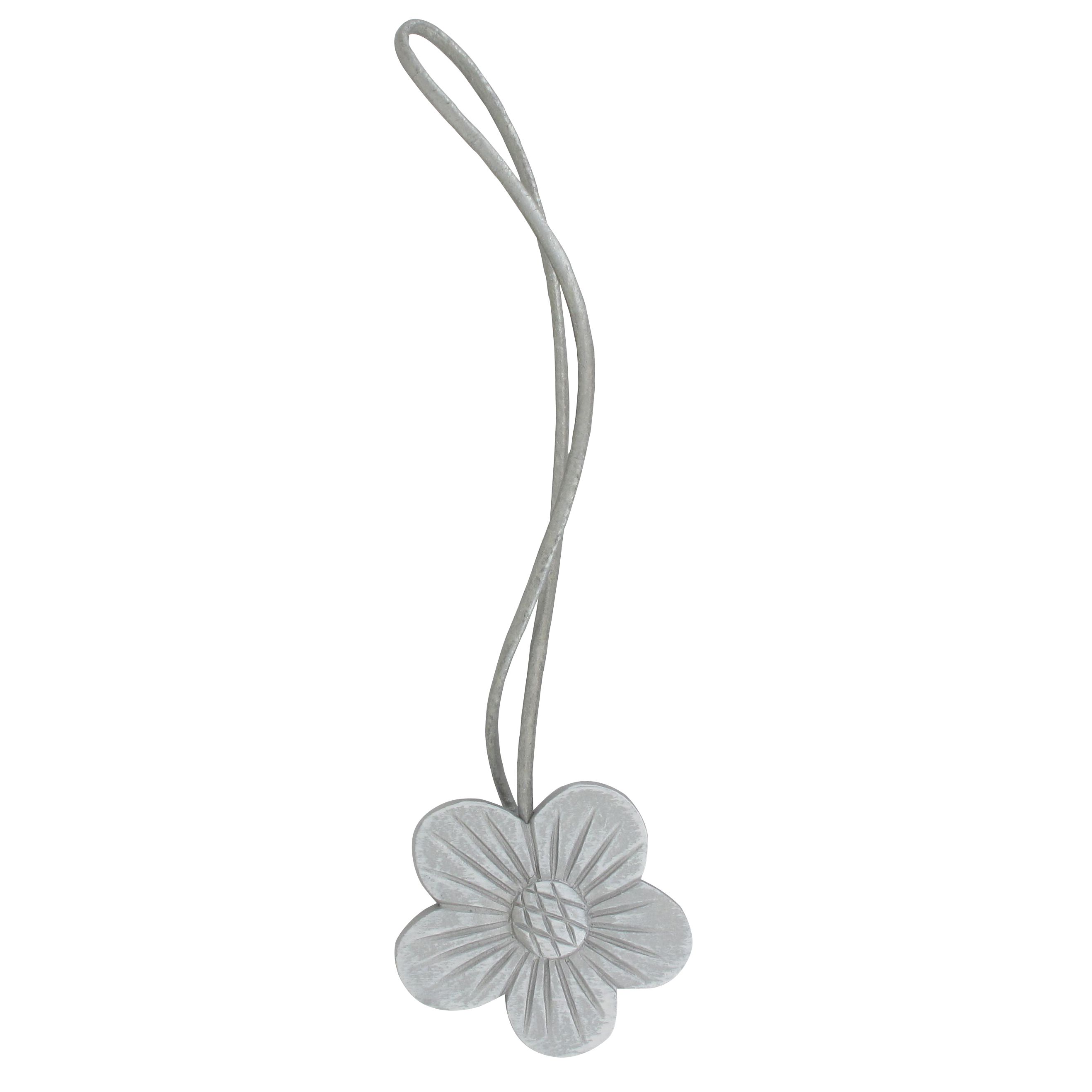 Valentine White/Grey Magnetic Tieback