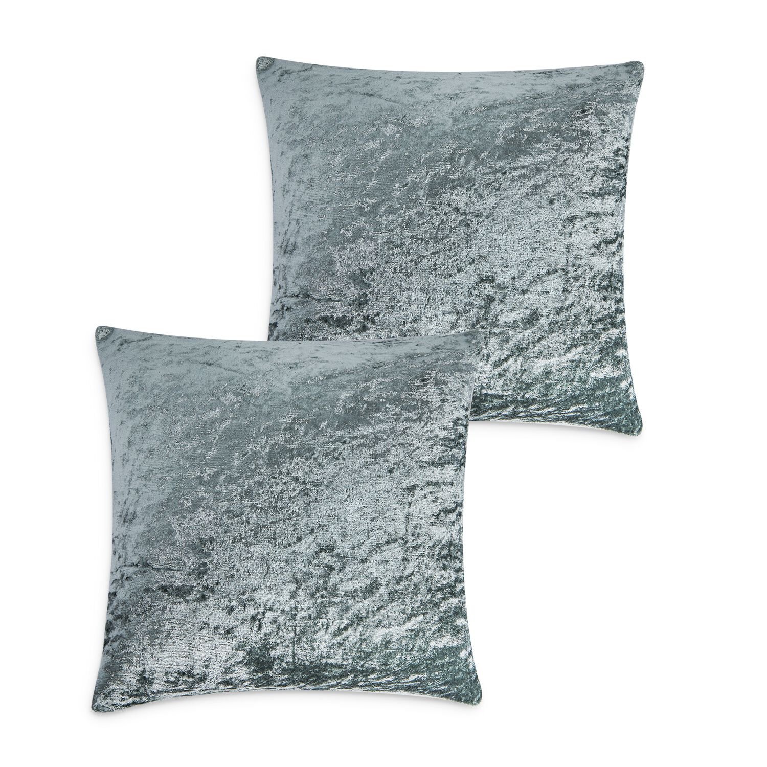 Velvet Crush Cushion Cover 2 Pk 45x45cm - Charcoal