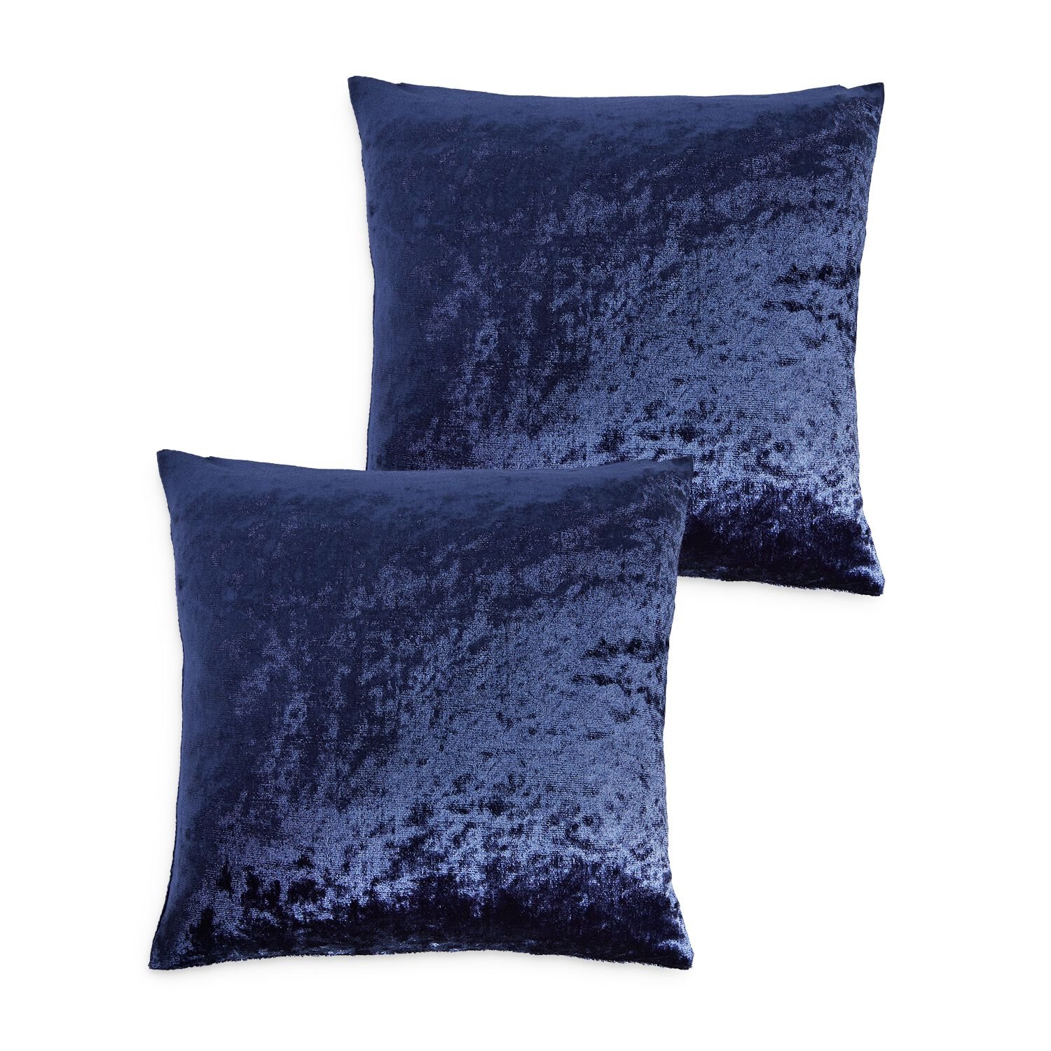 Velvet Crush Cushion Cover 2 Pack 45x45cm - Navy