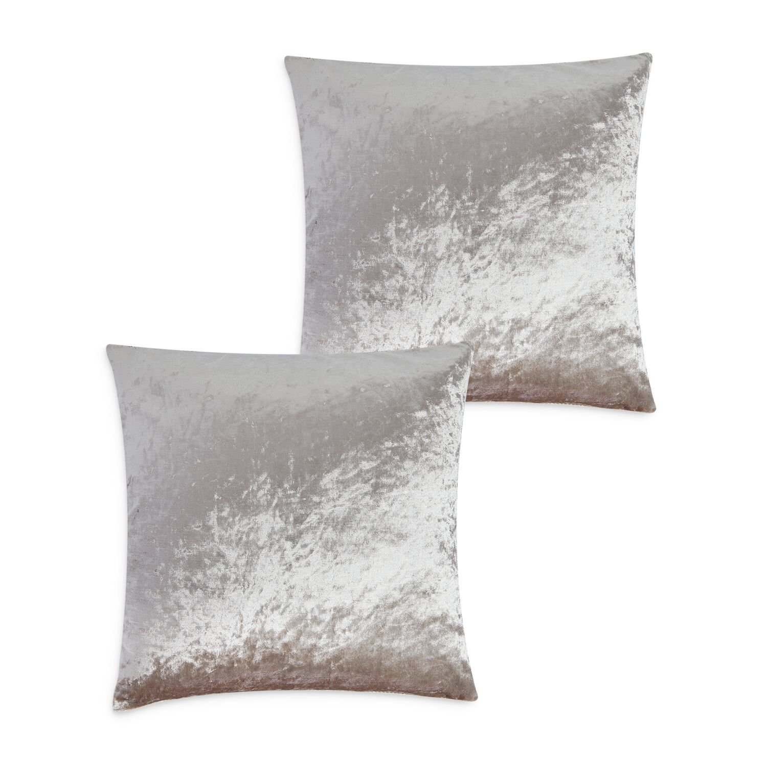 Velvet Crush Cushion Cover 2 Pack 45x45cm - Mocha
