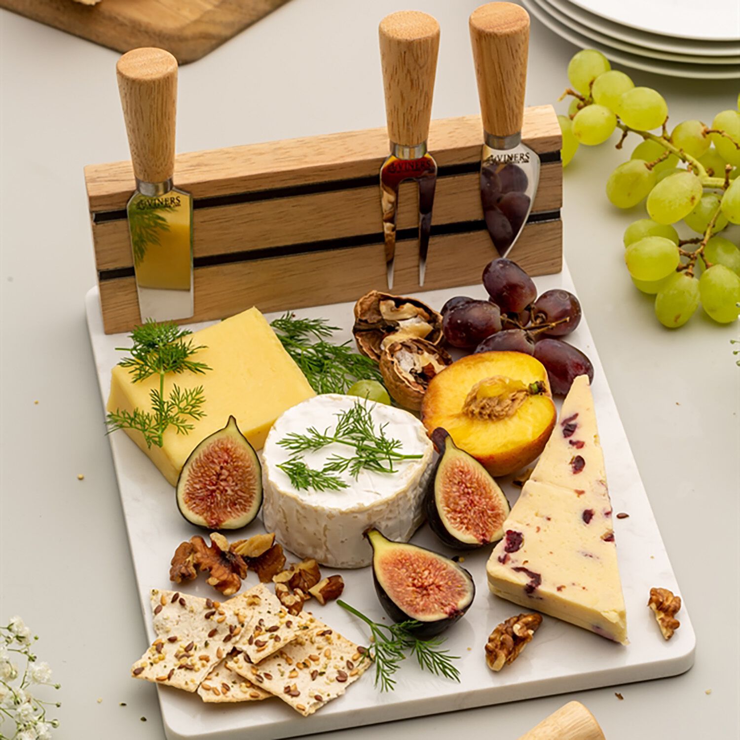 Viners 5 Piece Cheese Board Serving Set
