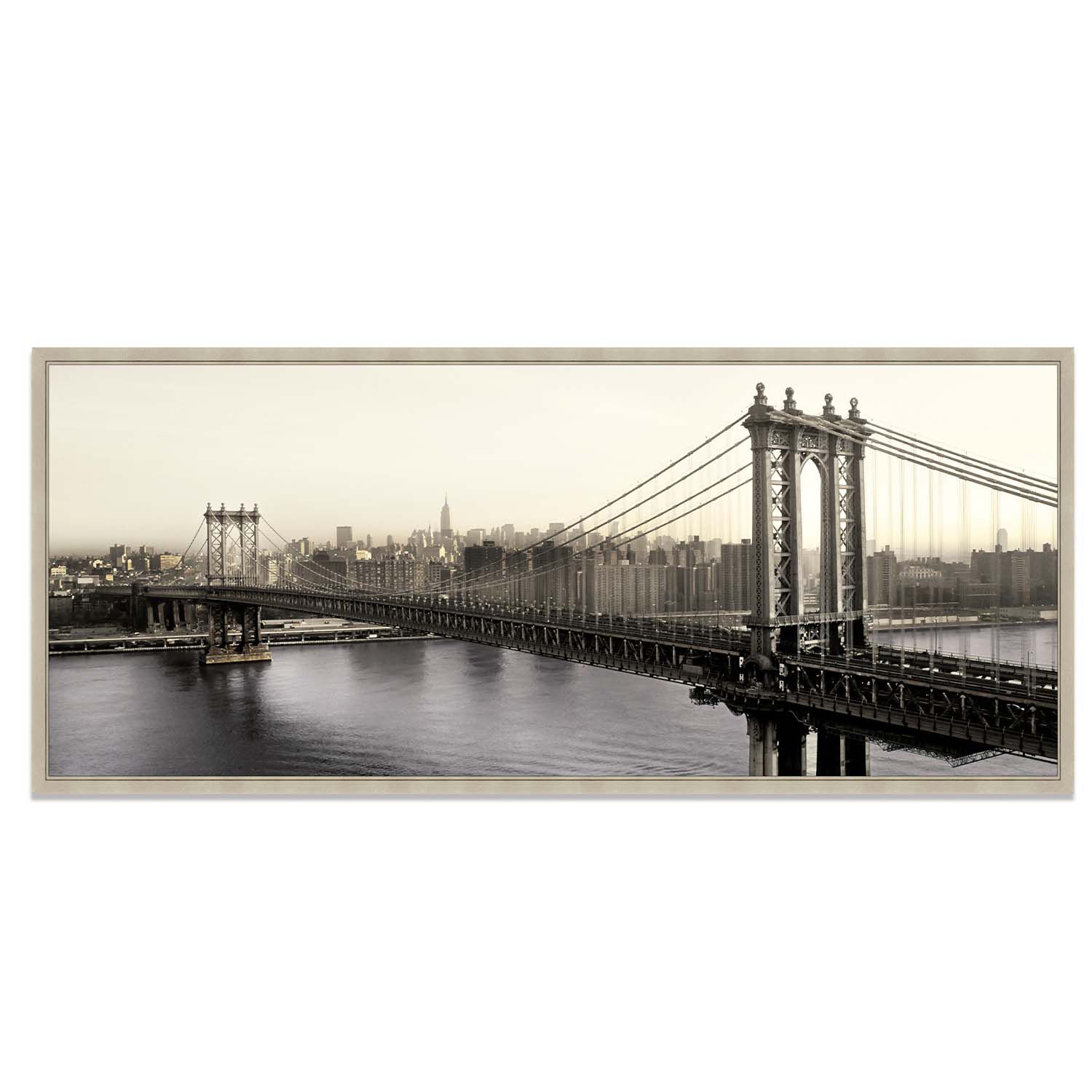 Vintage Manhattan 45cm x 105cm Framed