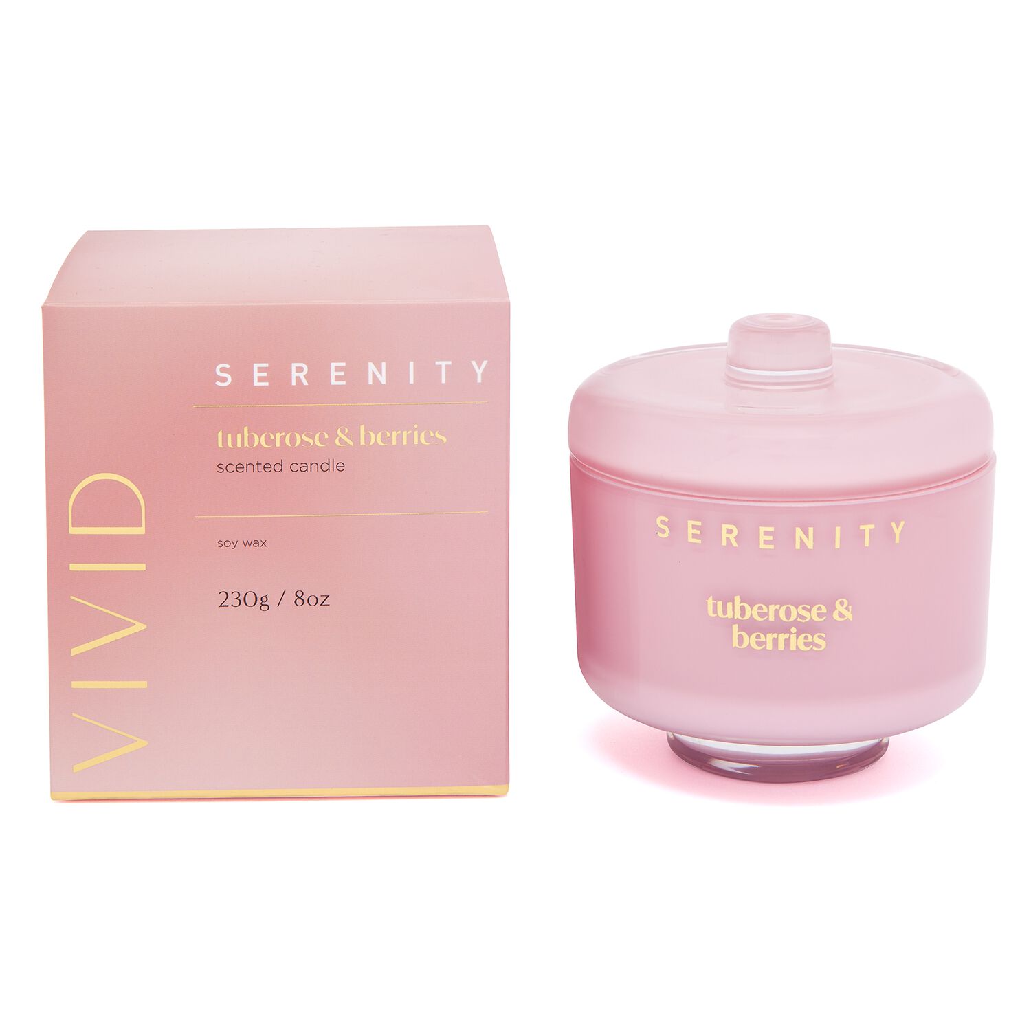 Vivid Serenity Tuberose & Berries 2 Wick Candle