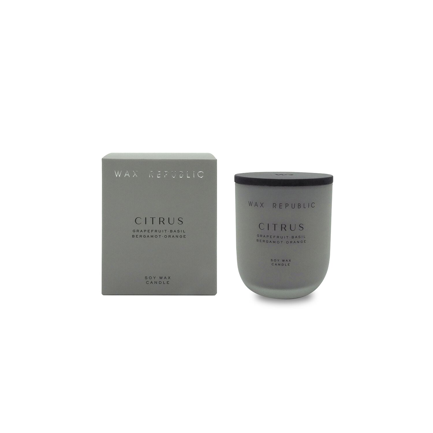 Wax Republic Citrus Grapefruit Basil Medium Candle