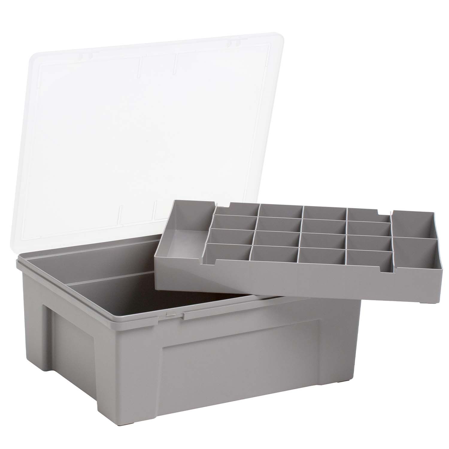 Wham Organiser Box with 19 Division Removable Tray
