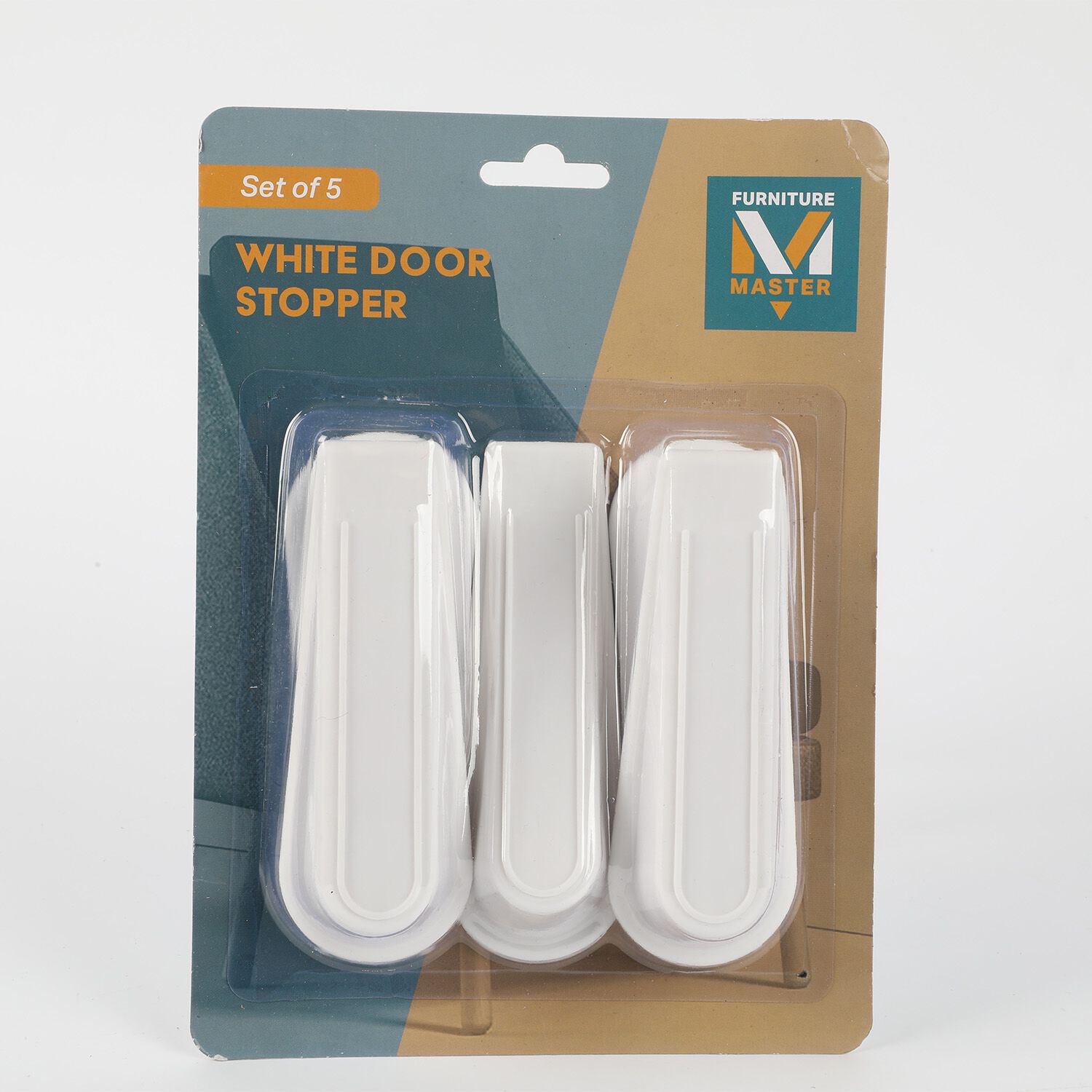 White Door Stoppers 5pcs