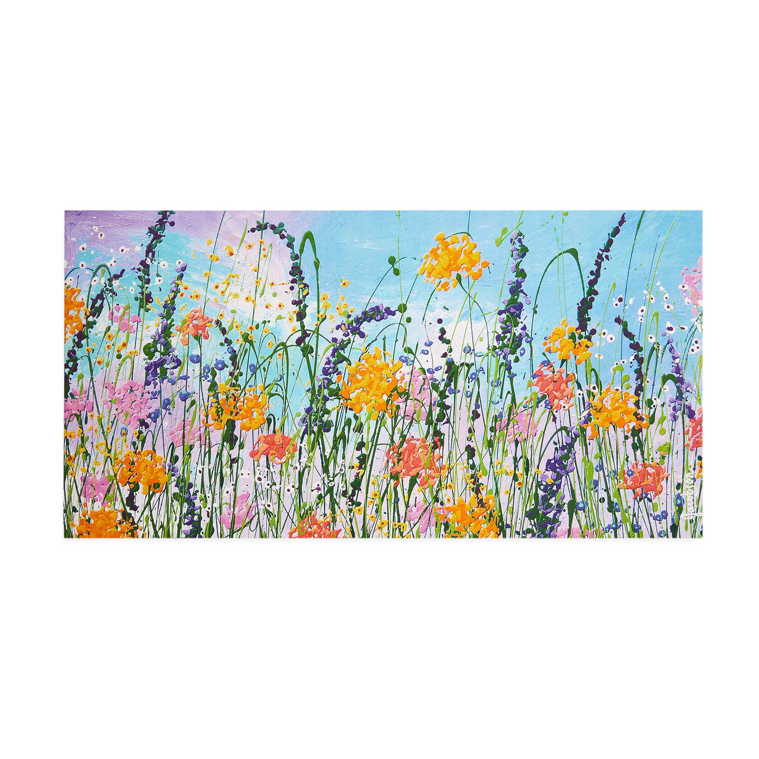 Wild Flowers at Play Canvas 50cm x 100cm