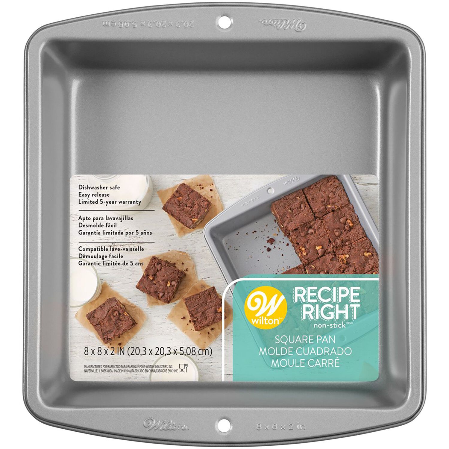 Wilton Recipe Right Square Cake Tin 8"