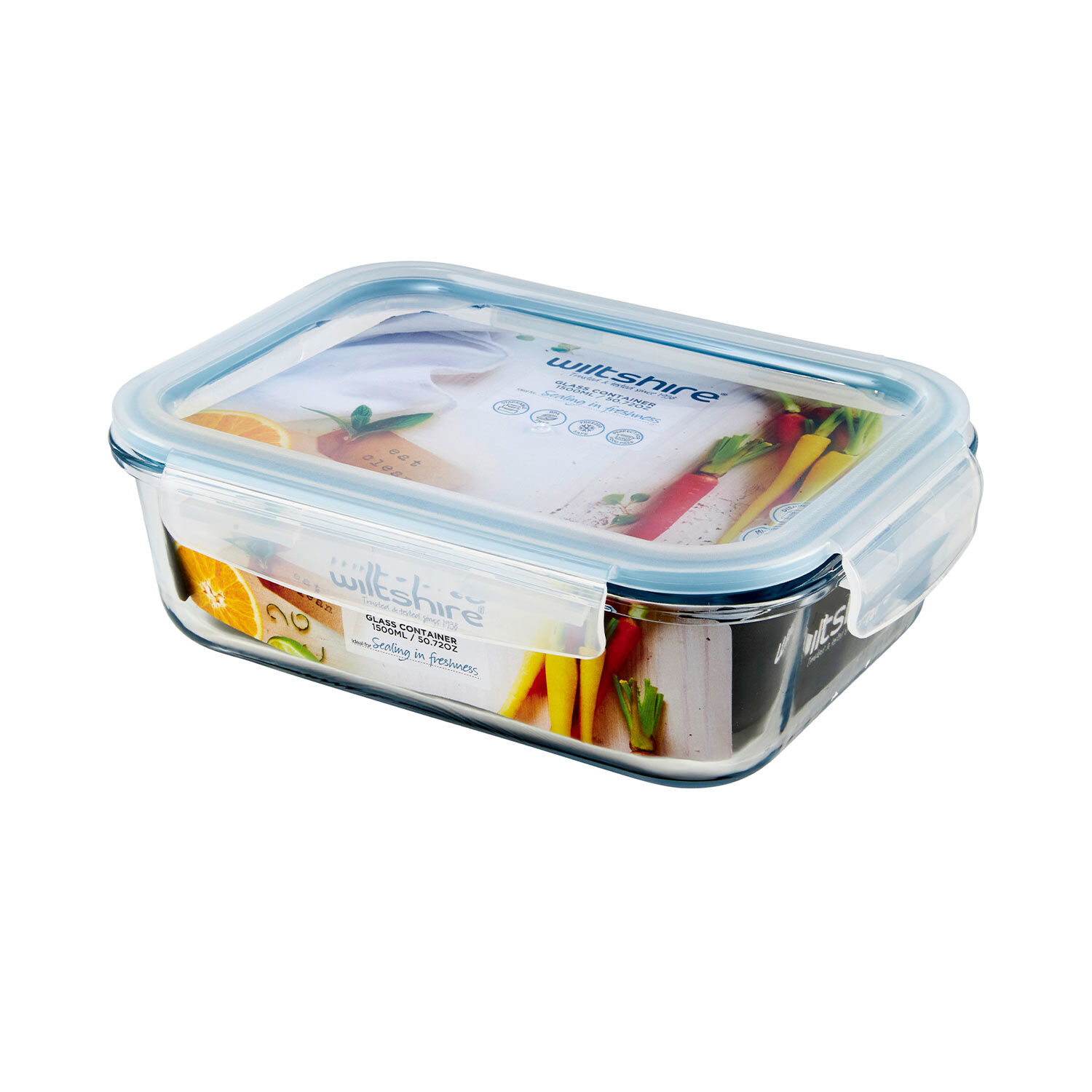 Wiltshire 1.5L Rectangle Glass Container
