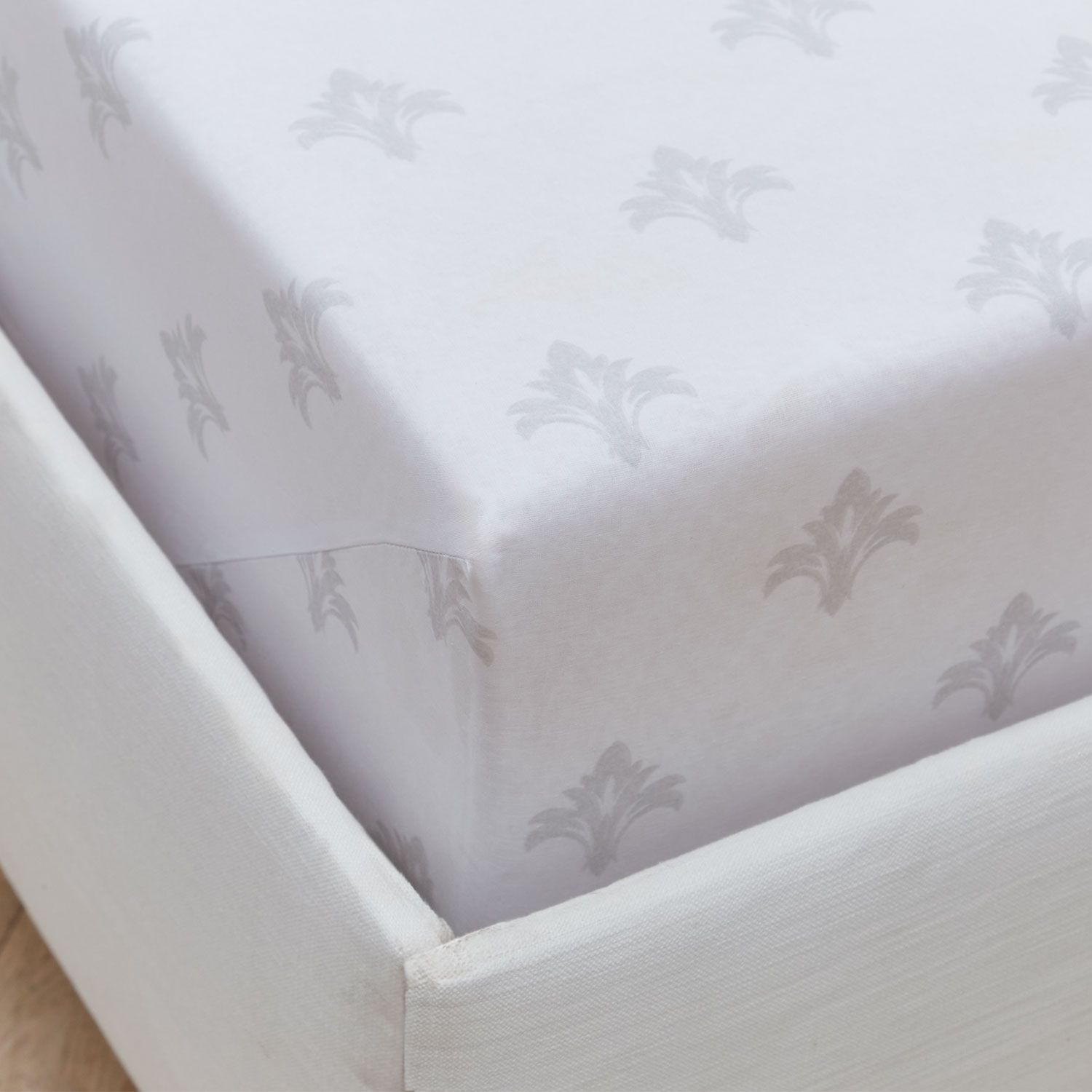 WINONA GREY Double Fitted Sheet