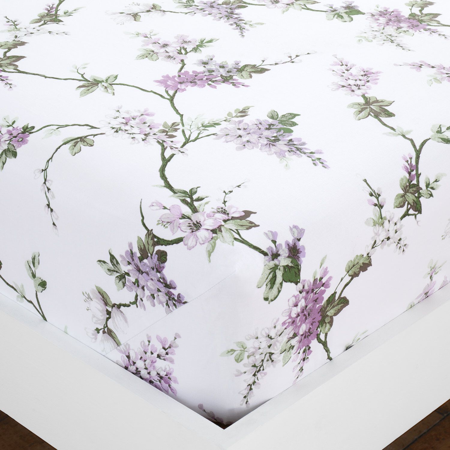 WISTERIA LILAC Double Fitted Sheet