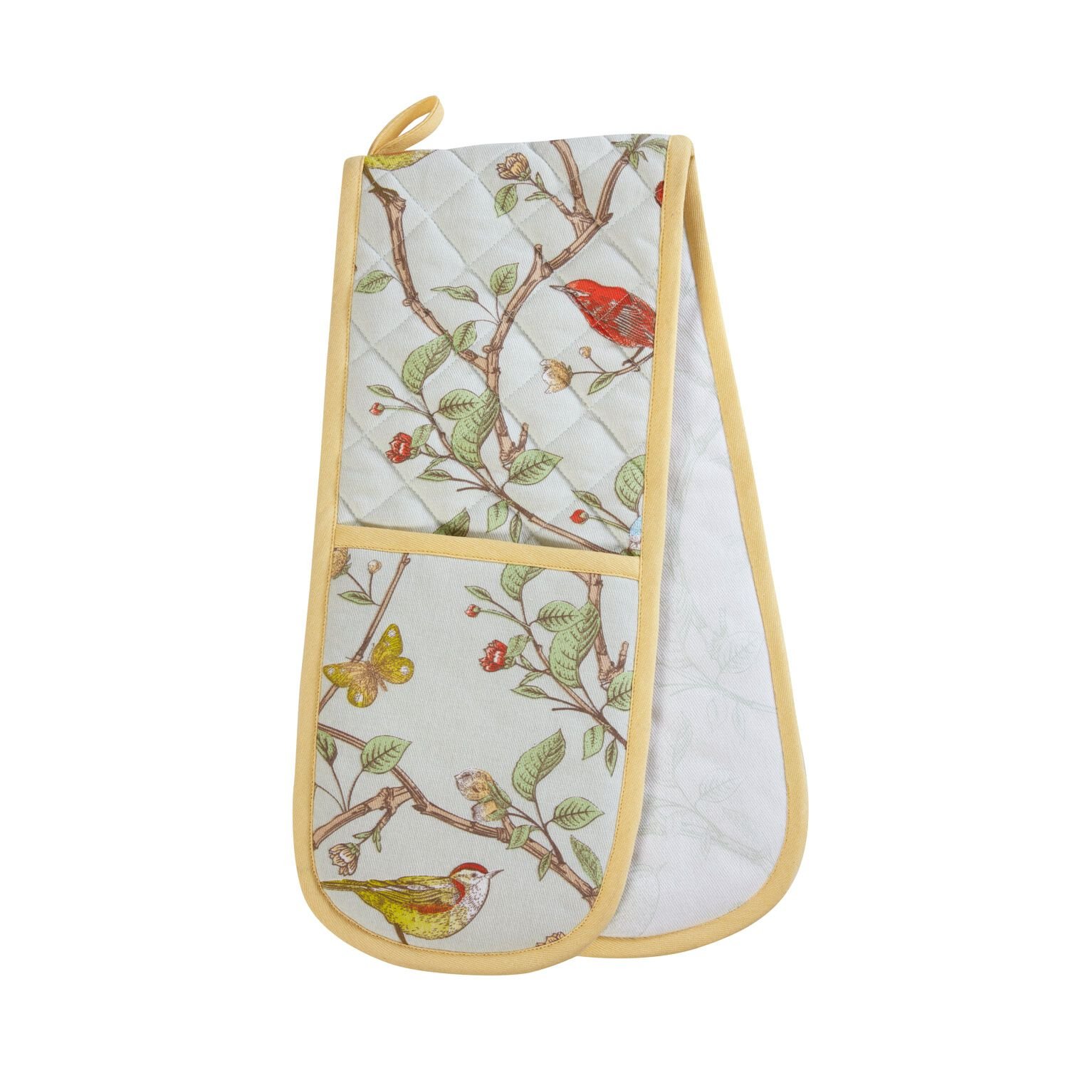 Woodland Birds Double Oven Glove