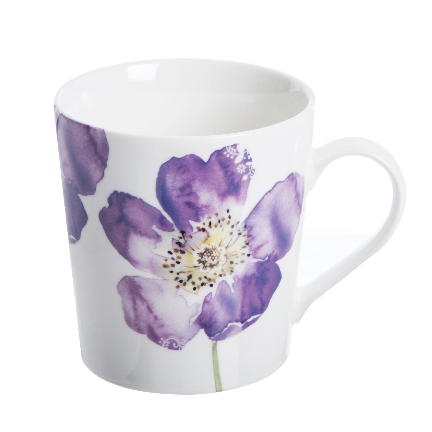Woodland Poppies Fine China Mug