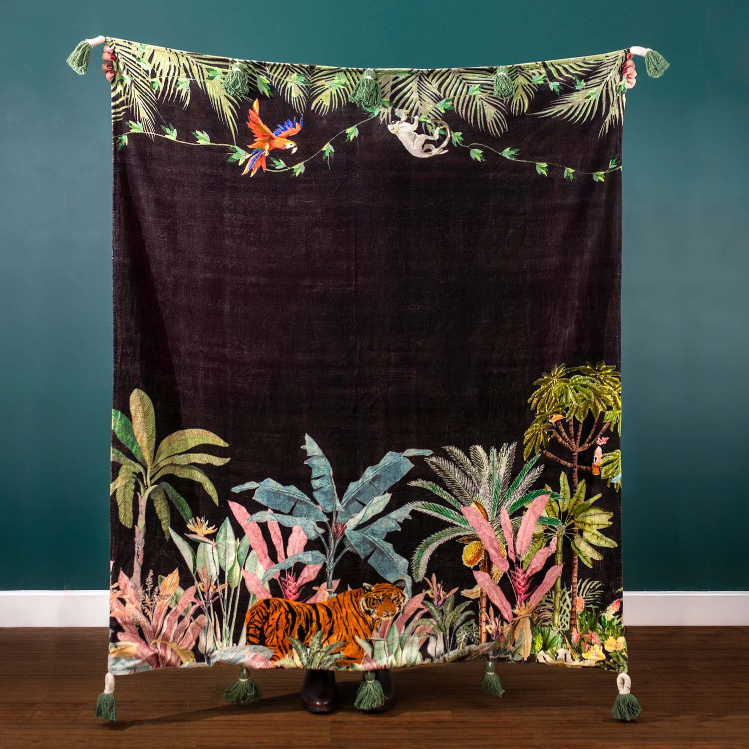 Wydler Midnight Jungle Throw 125cm x 150cm
