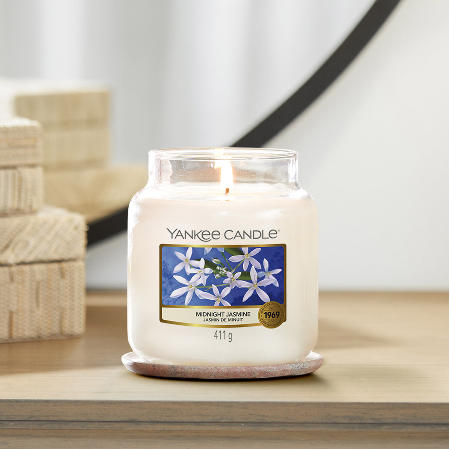 Yankee Midnight Jasmine Medium Jar