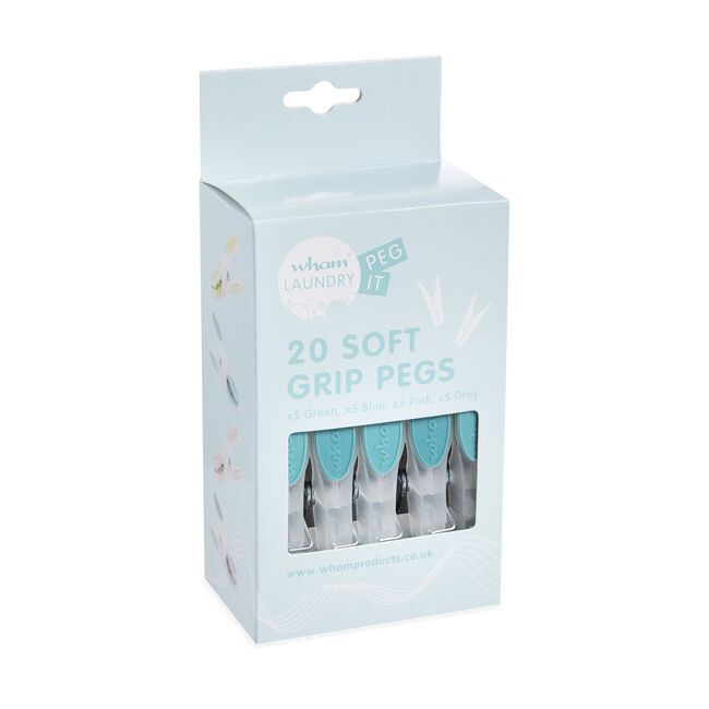 Soft Grip Clothes Pegs - 20 Pack