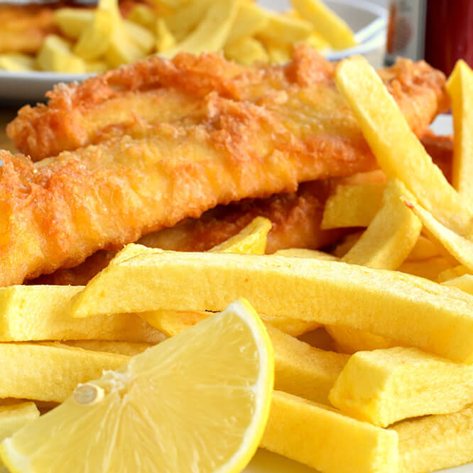 Low Fat Fish and Chips