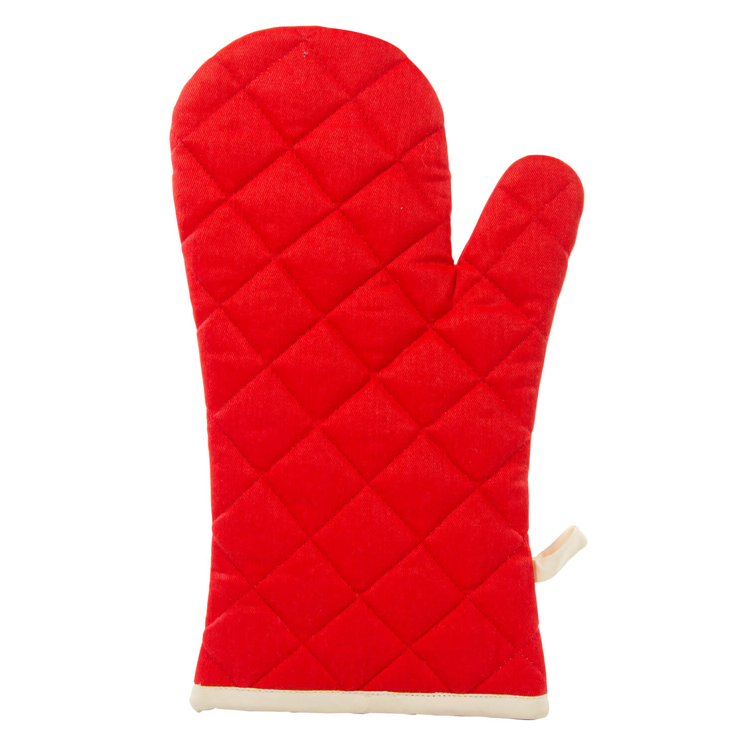 Two Tone Single Oven Glove Red/Cream Home Store + More