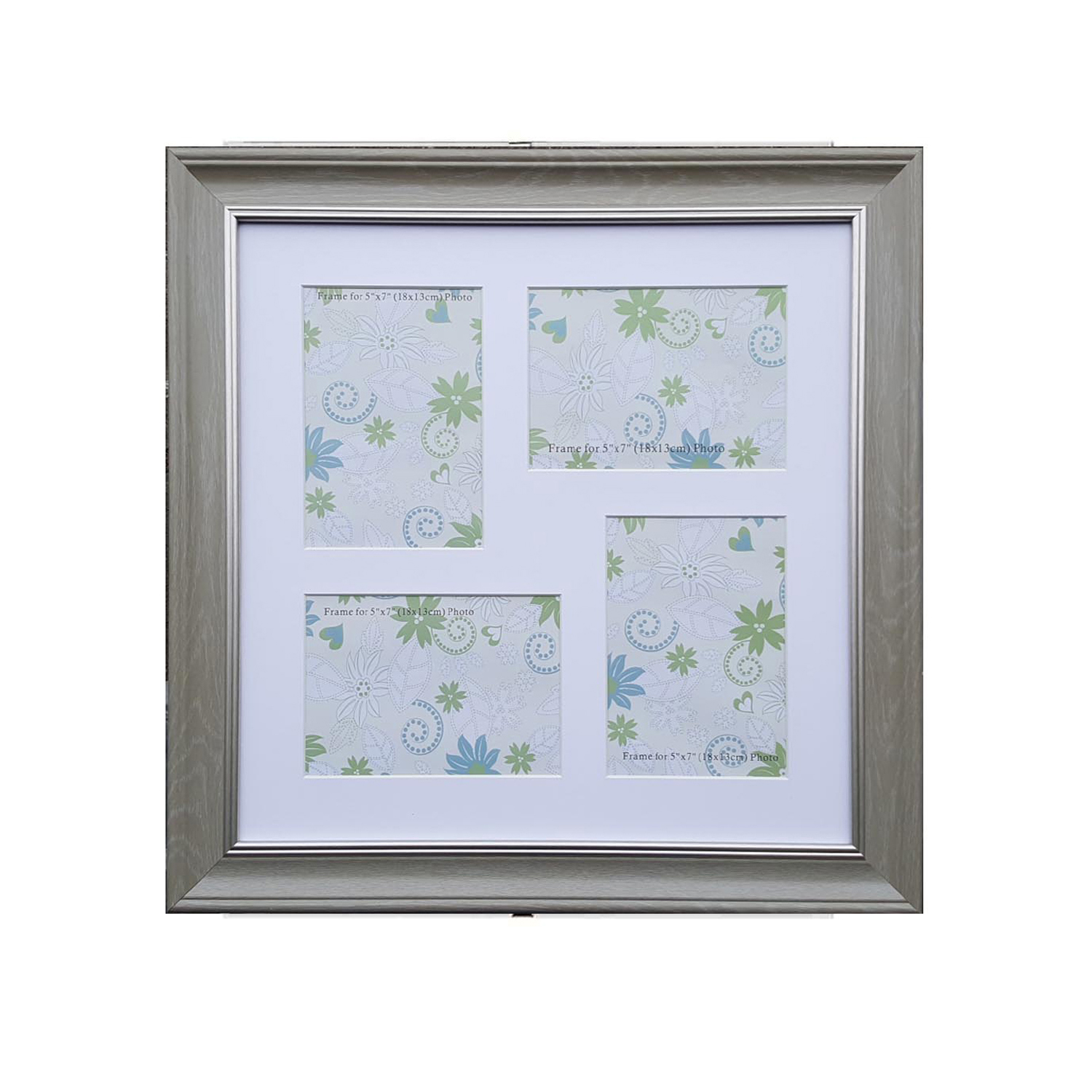 Collage 4 Windows Natural Silver Photo Frame 5 X 7 071253