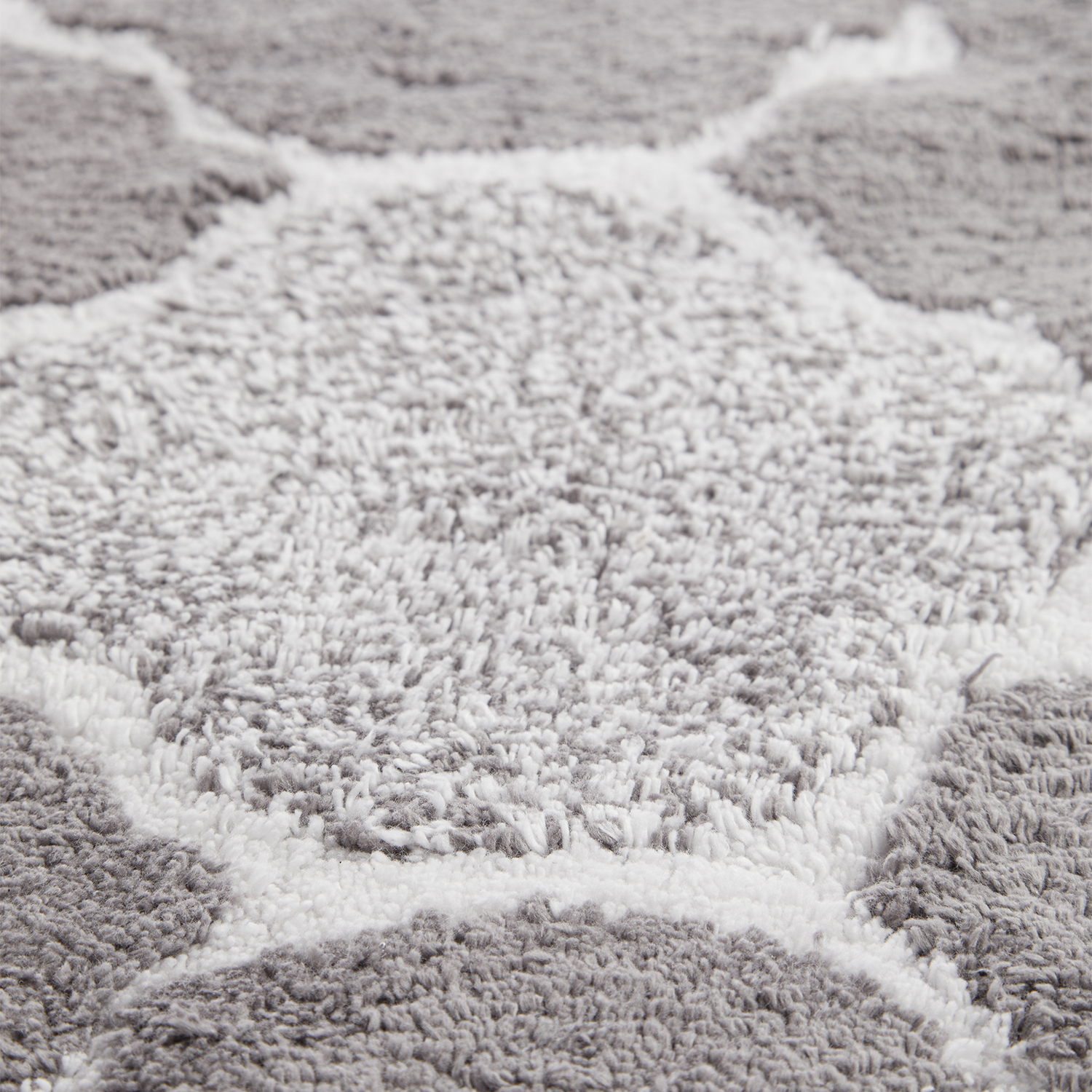 Trellis Bath Mat 50 x 80cm Grey Home Store + More