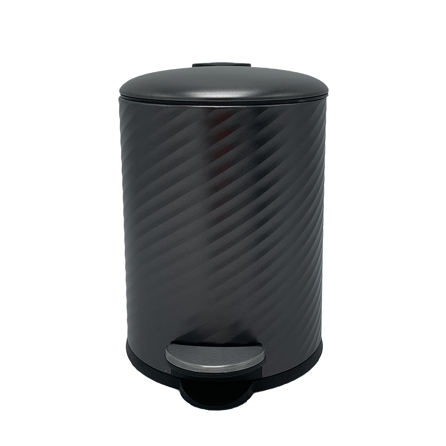 Spiral Embossed Bin 3L Charcoal Home Store + More