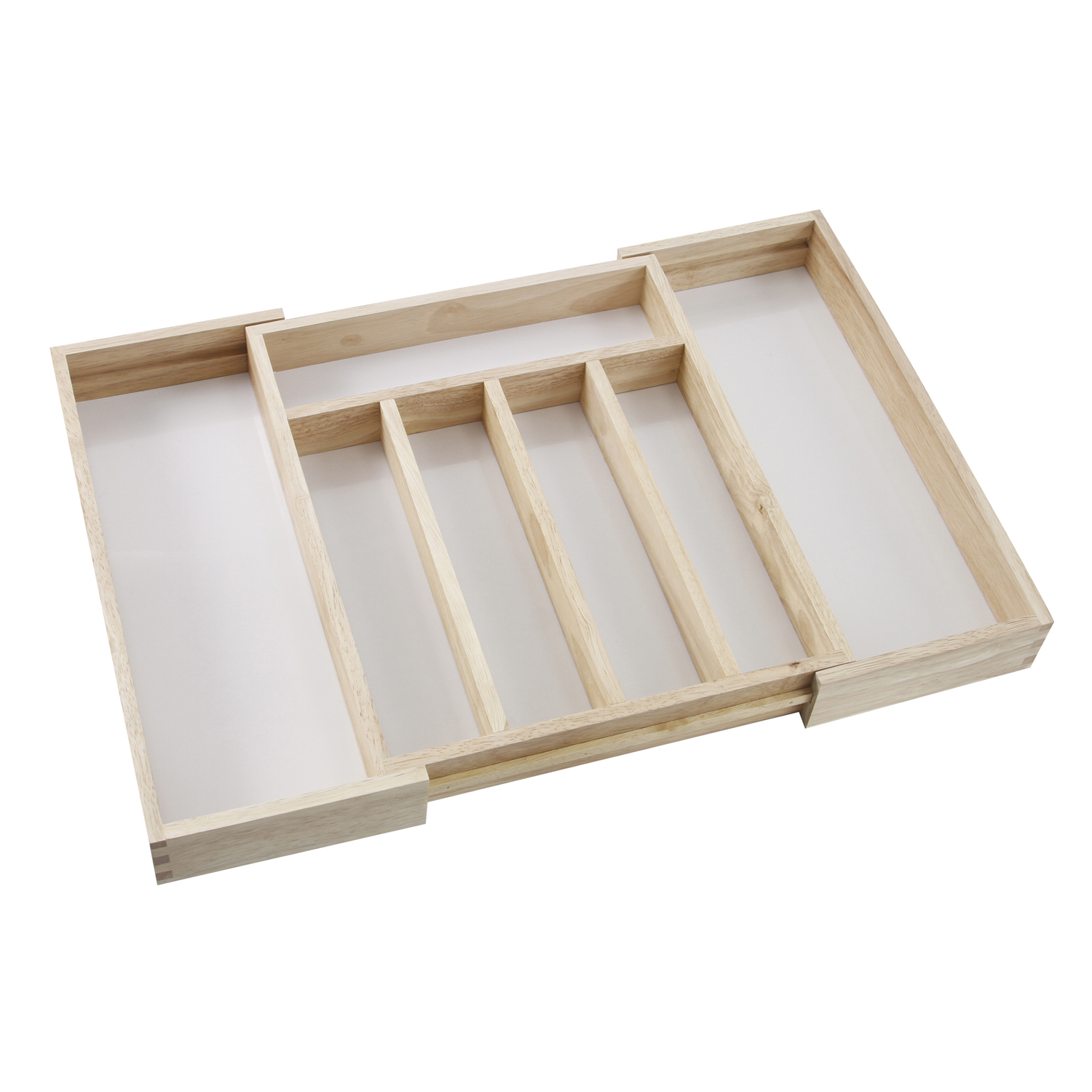 Rubberwood Extendable Cutlery Tray Home Store + More