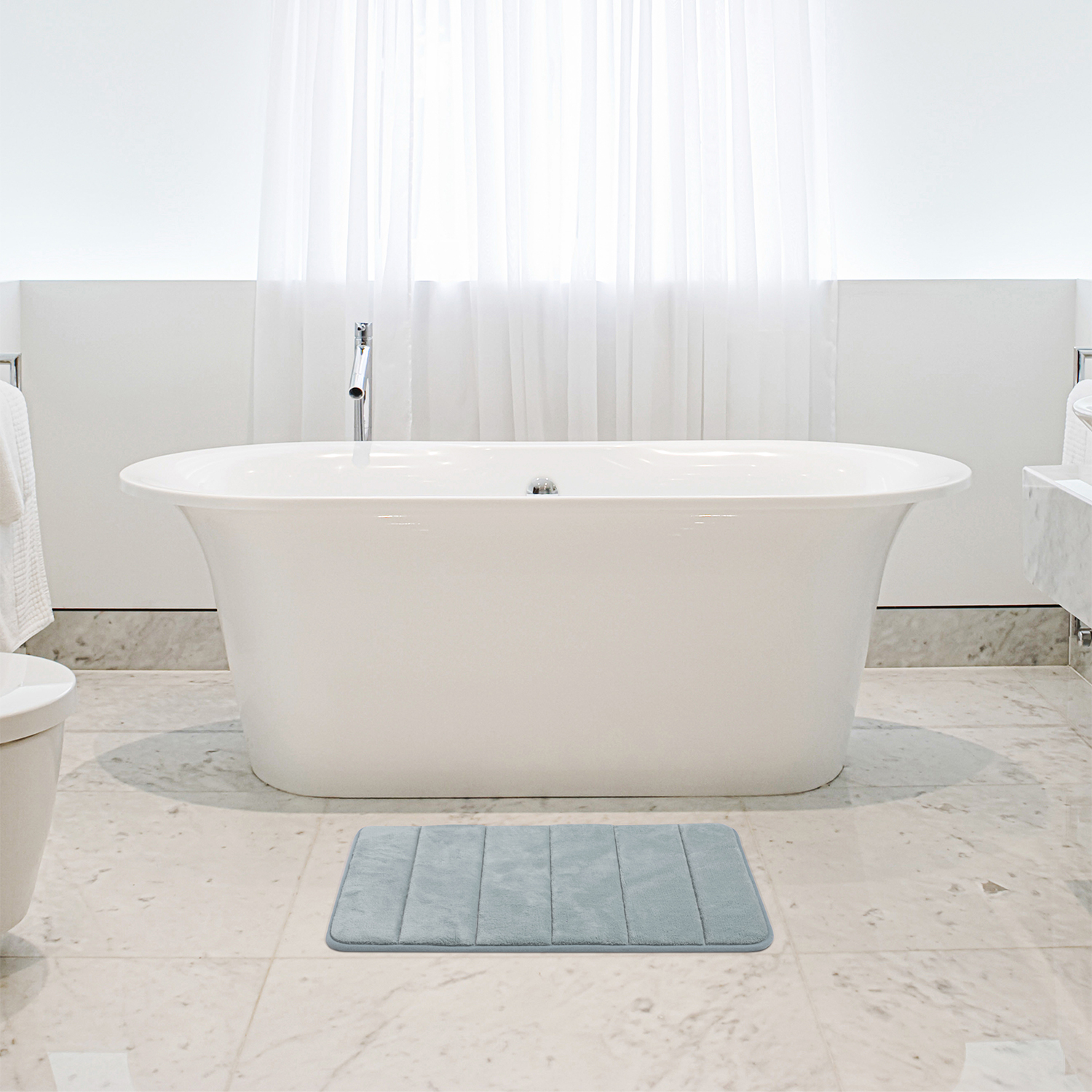 Memory Foam Duck Egg Bath Mat 60 x 40 Home Store + More