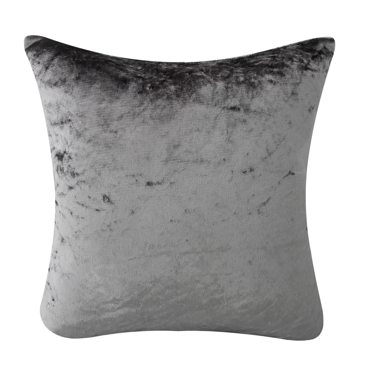 Velvet Crush Silver Cushion Cover 2Pk 45cm x 45cm Home Store + More