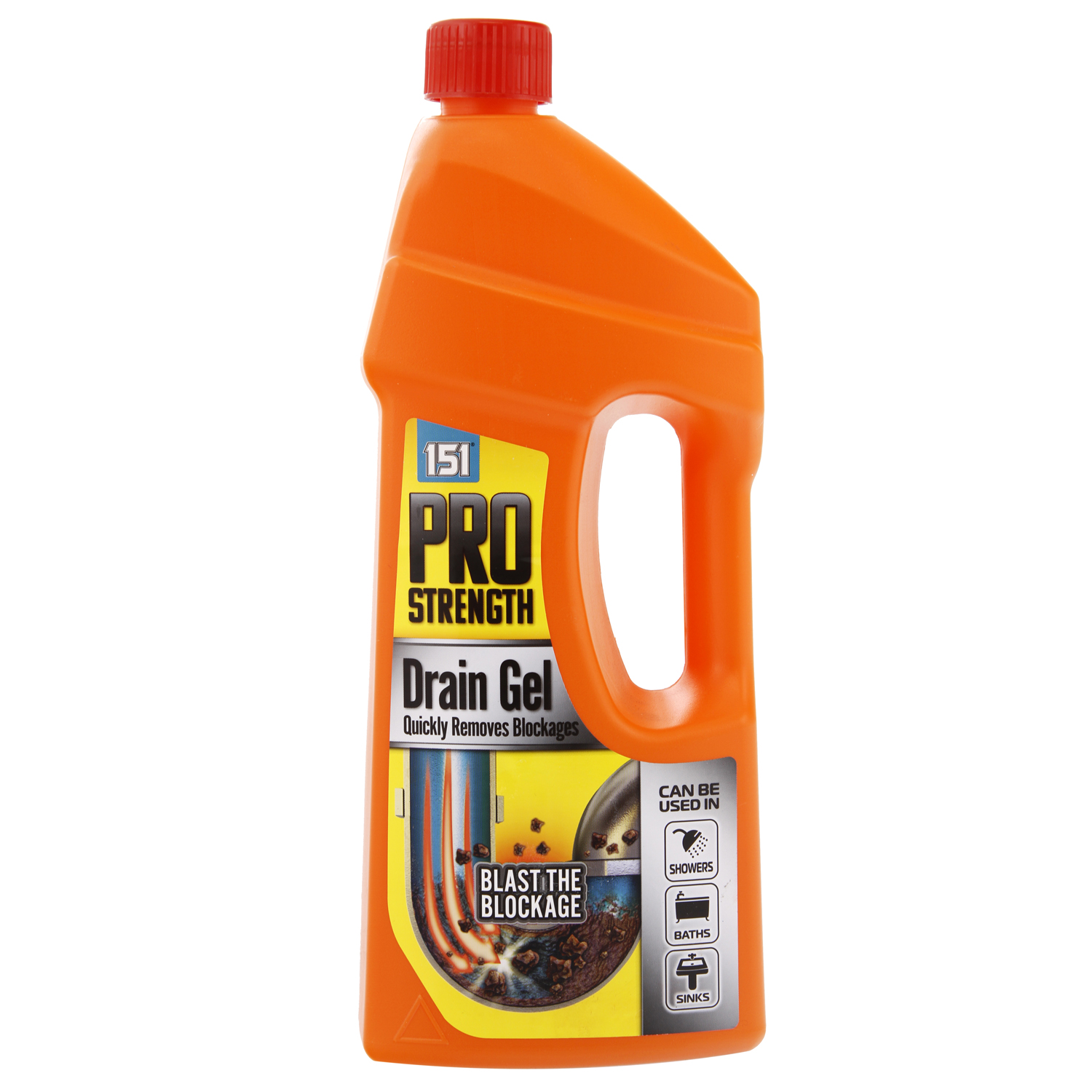 Duzzit Pro Strength Drain Gel 1 Litre Home Store + More