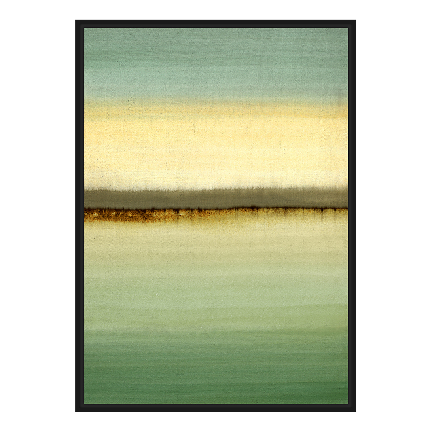 Sage Green Print Framed Foil Finish Home Store + More