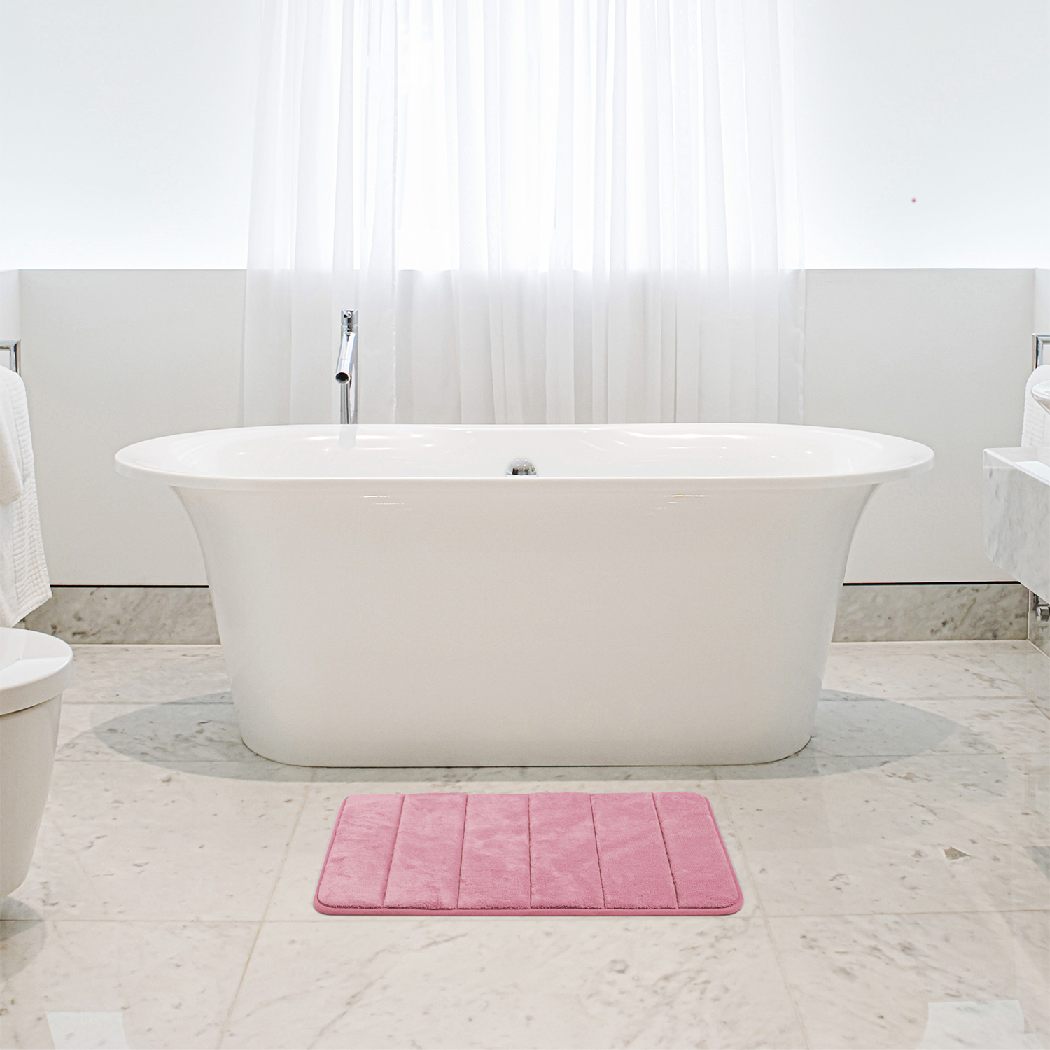 Memory Foam Bath Mat 40x60cm Blush Home Store + More