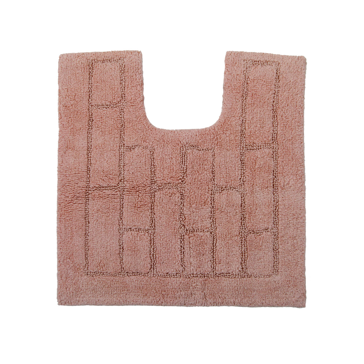 Cotton Brick Peach Pedestal Mat 50x50 Home Store + More