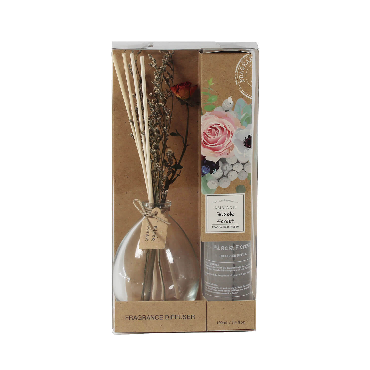 Ambianti Black Forest Flower Reed Diffuser 100ml Home Store + More