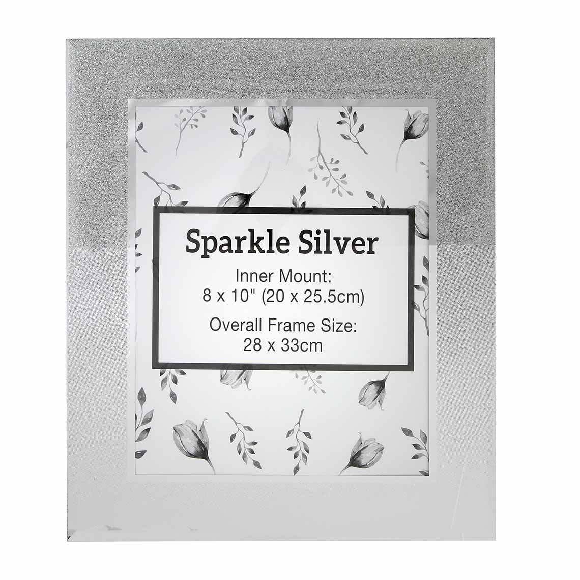 Sparkle Silver Photo Frame 8 x 10 Home Store + More