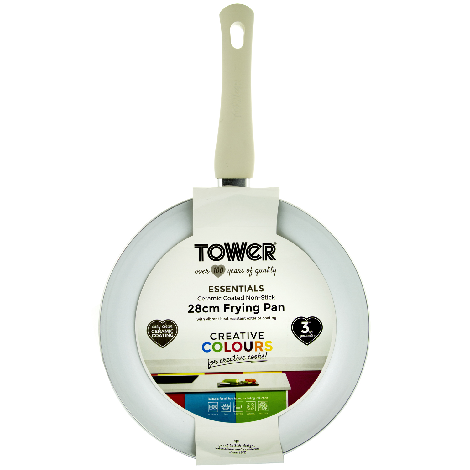 Tower Ceramic Gold Frying Pan 28cm Home Store + More