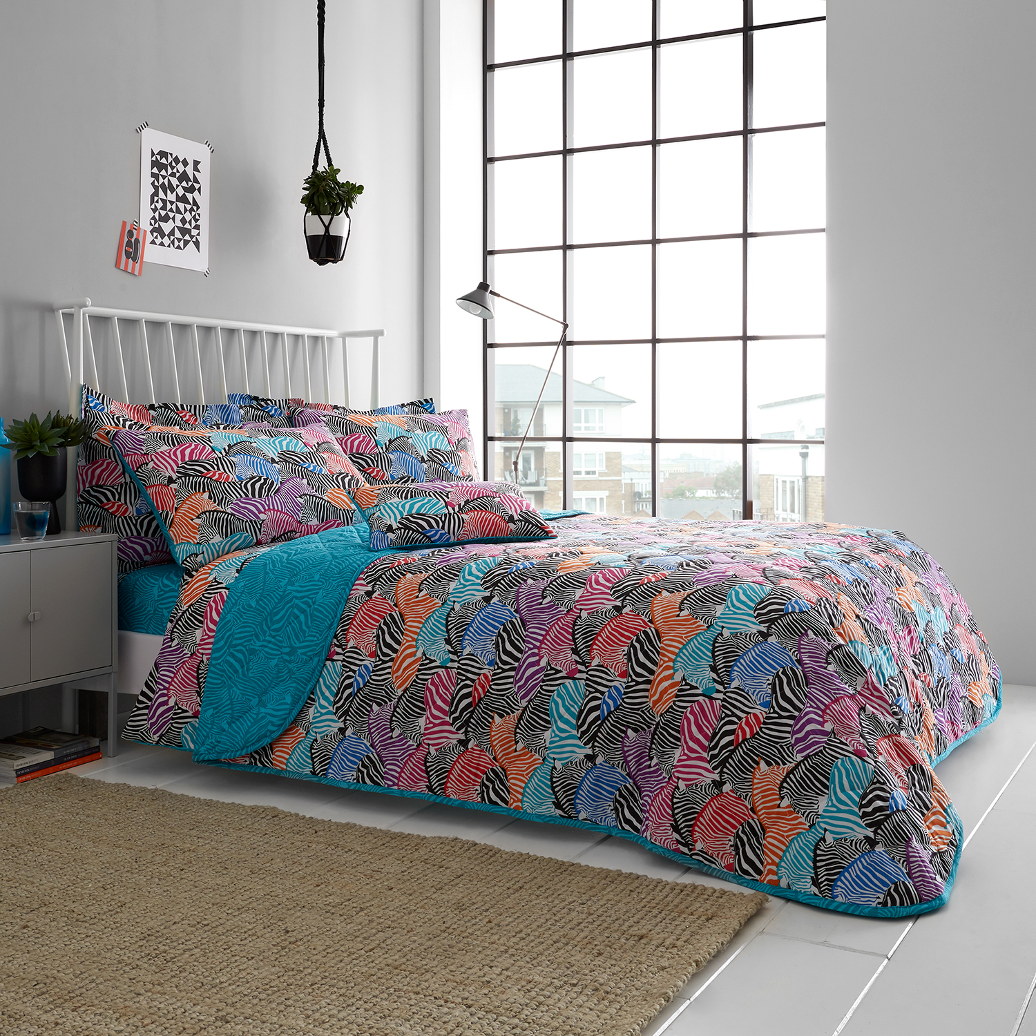 Zebra Bedspread 200 X 220cm Home Store More