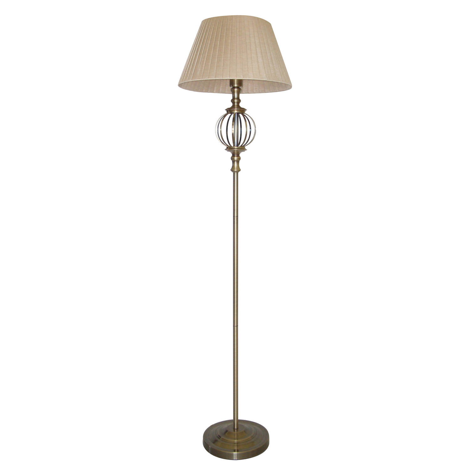 art deco brass floor lamp