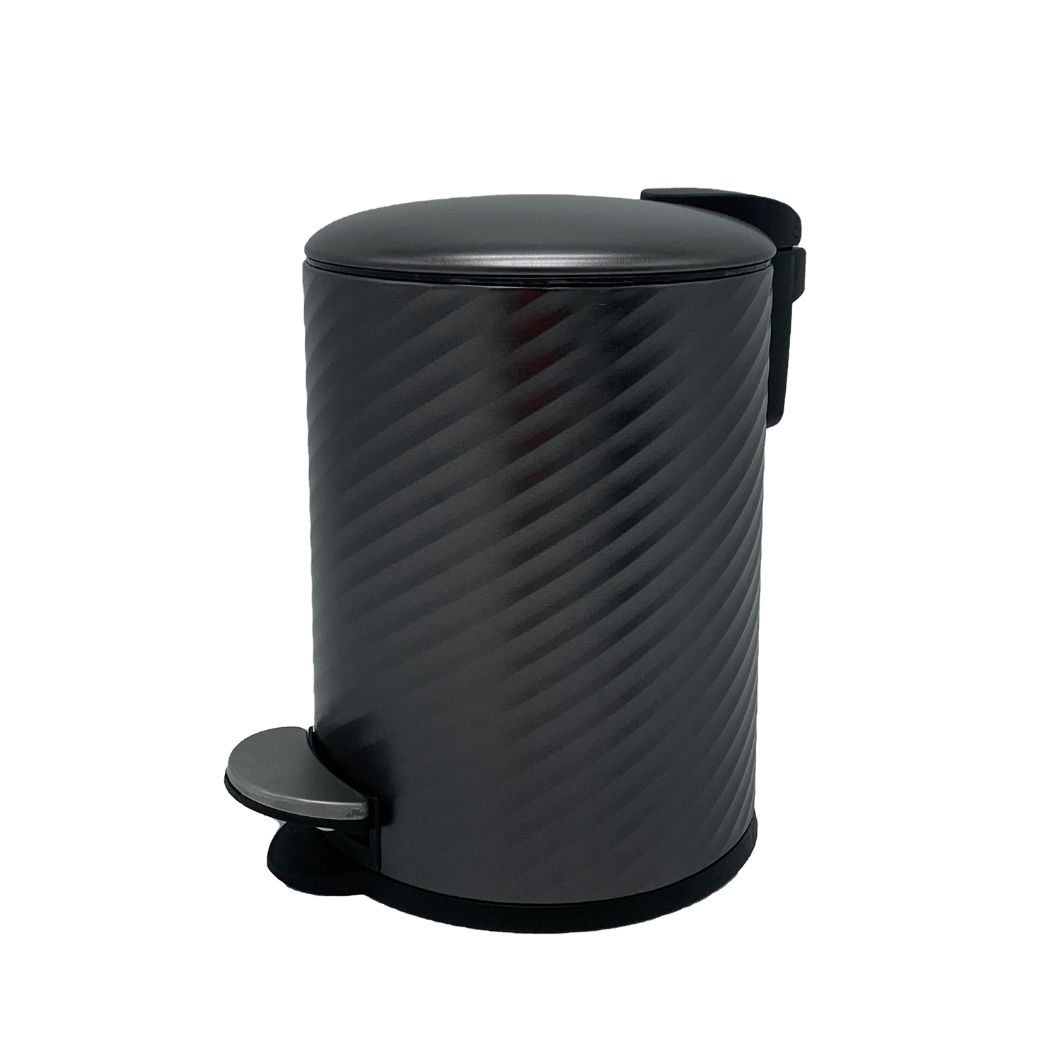 Spiral Embossed Bin 3L Charcoal Home Store + More