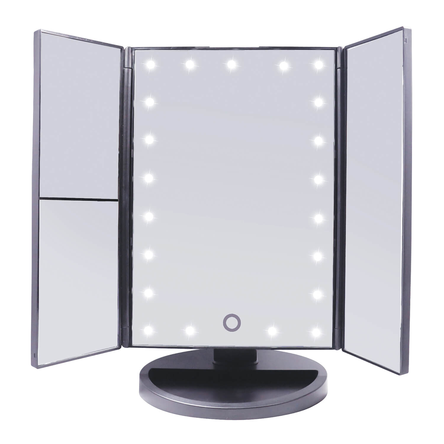 Led Smart Touch Trifold Lighting Mirror 073898