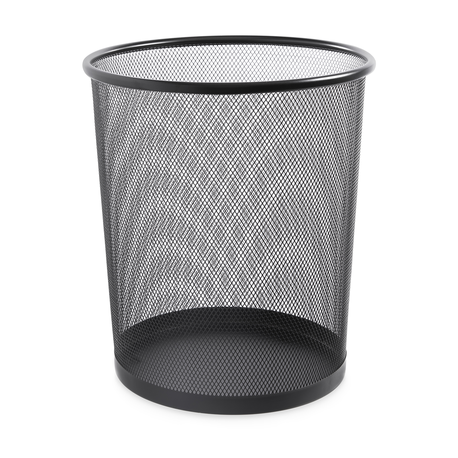 Large Mesh Waste Paper Bin Black Home Store + More