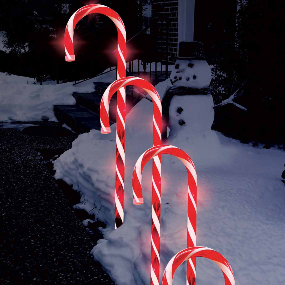 Candy Cane Path Lights 4 Pack Home Store + More