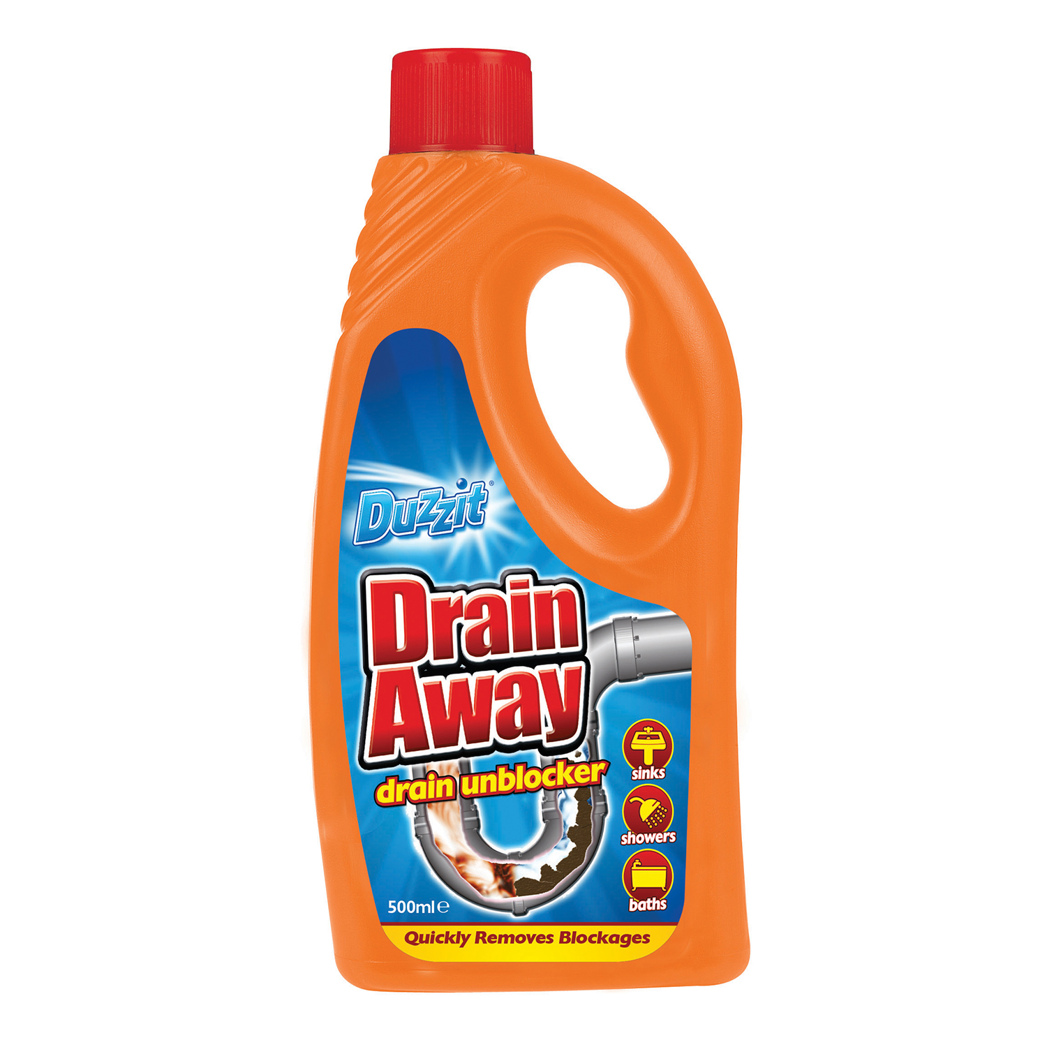 Duzzit Drain Away Liquid 500ml Home Store + More
