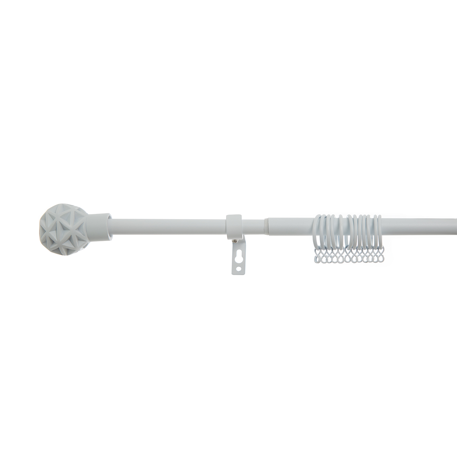 Extendable Geo Curtain Pole 19mm Home Store More
