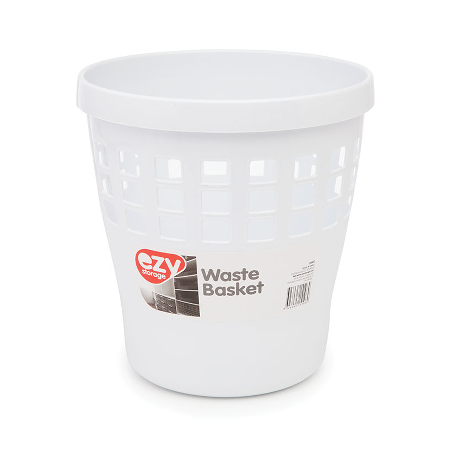 Ezy Storage Waste Paper Bin White Home Store + More