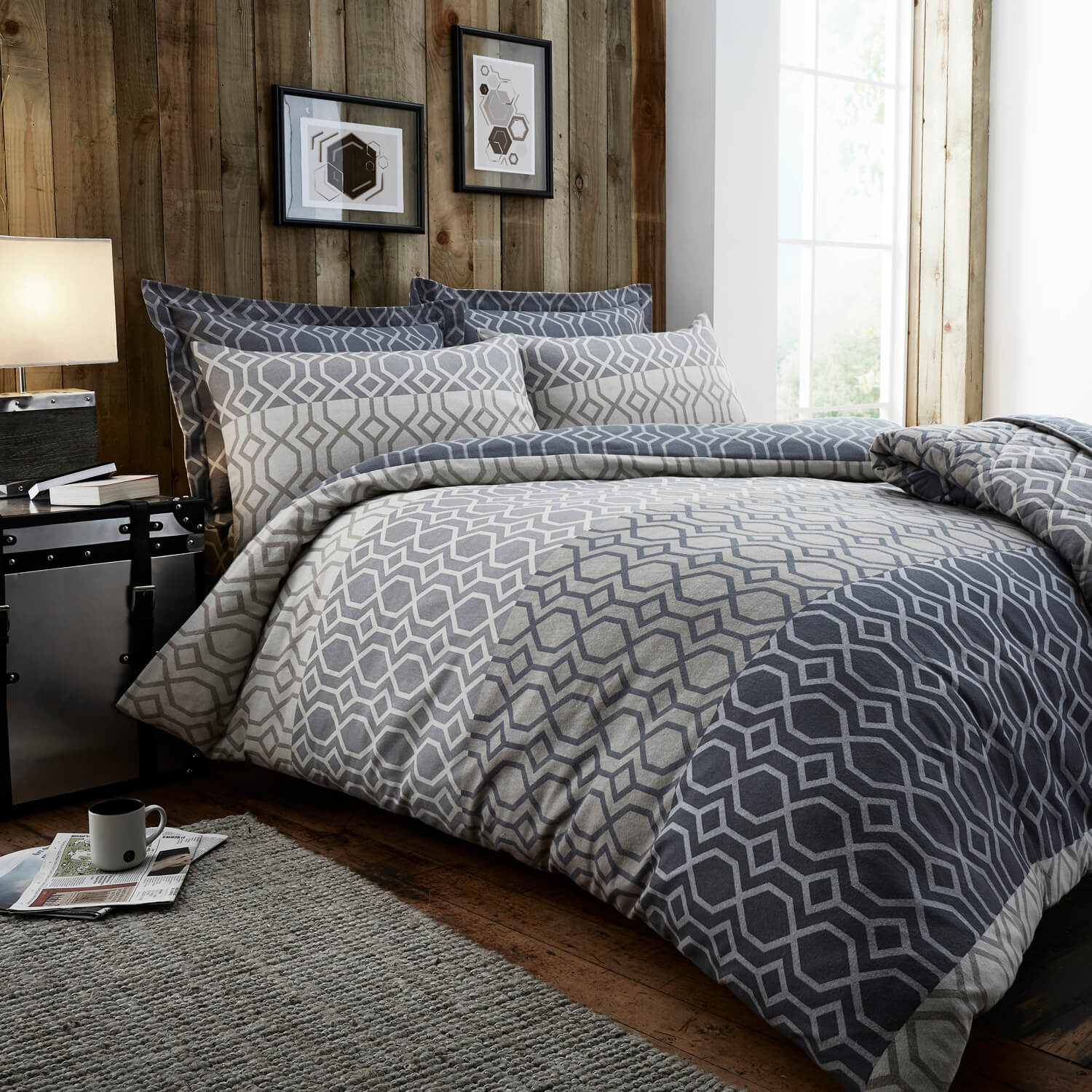 Brushed Cotton Theo Duvet Cover Home More Super King Duvet Cover Brushed Cotton Theo Tap To Expand