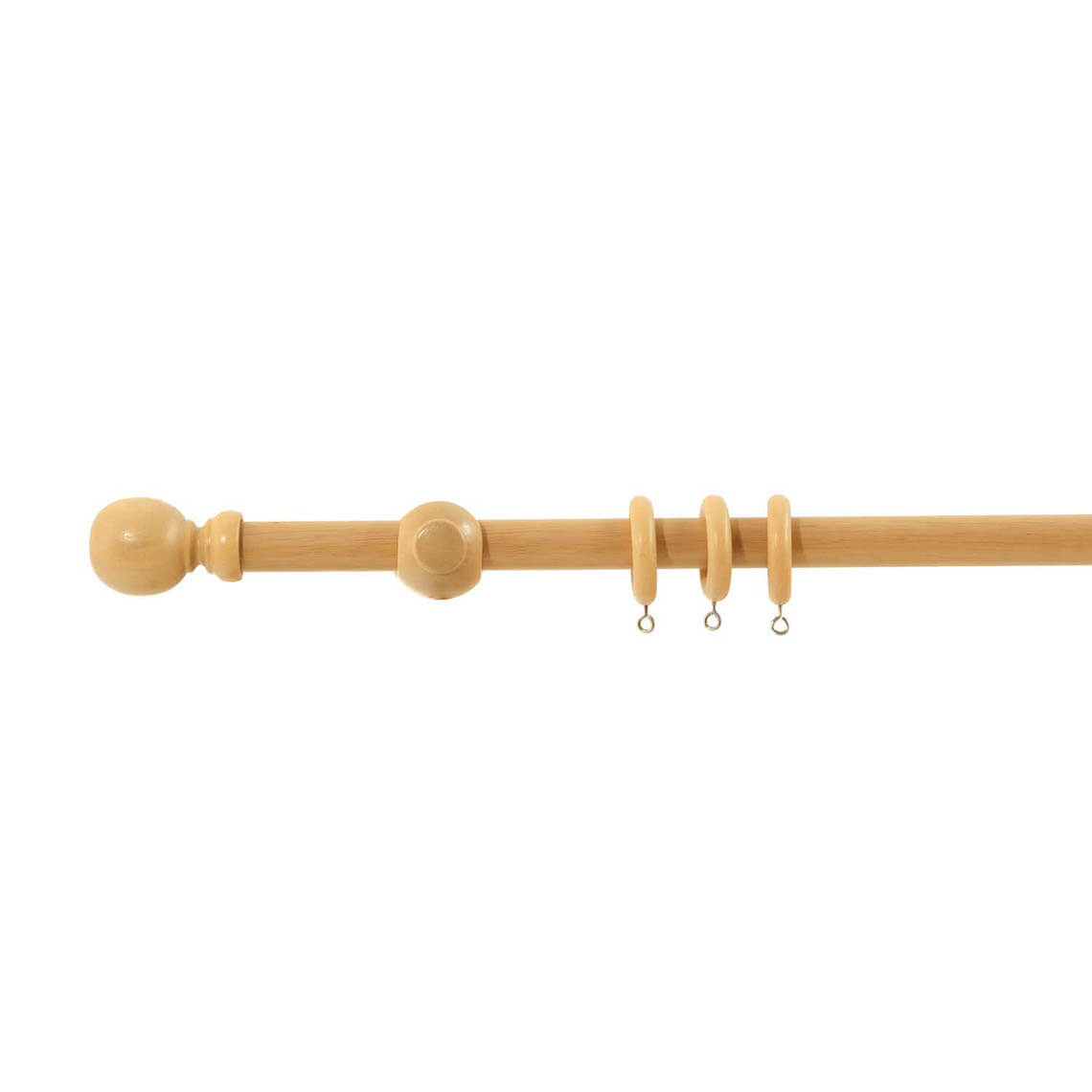 Wooden Curtain Pole 28mm Home Store More
