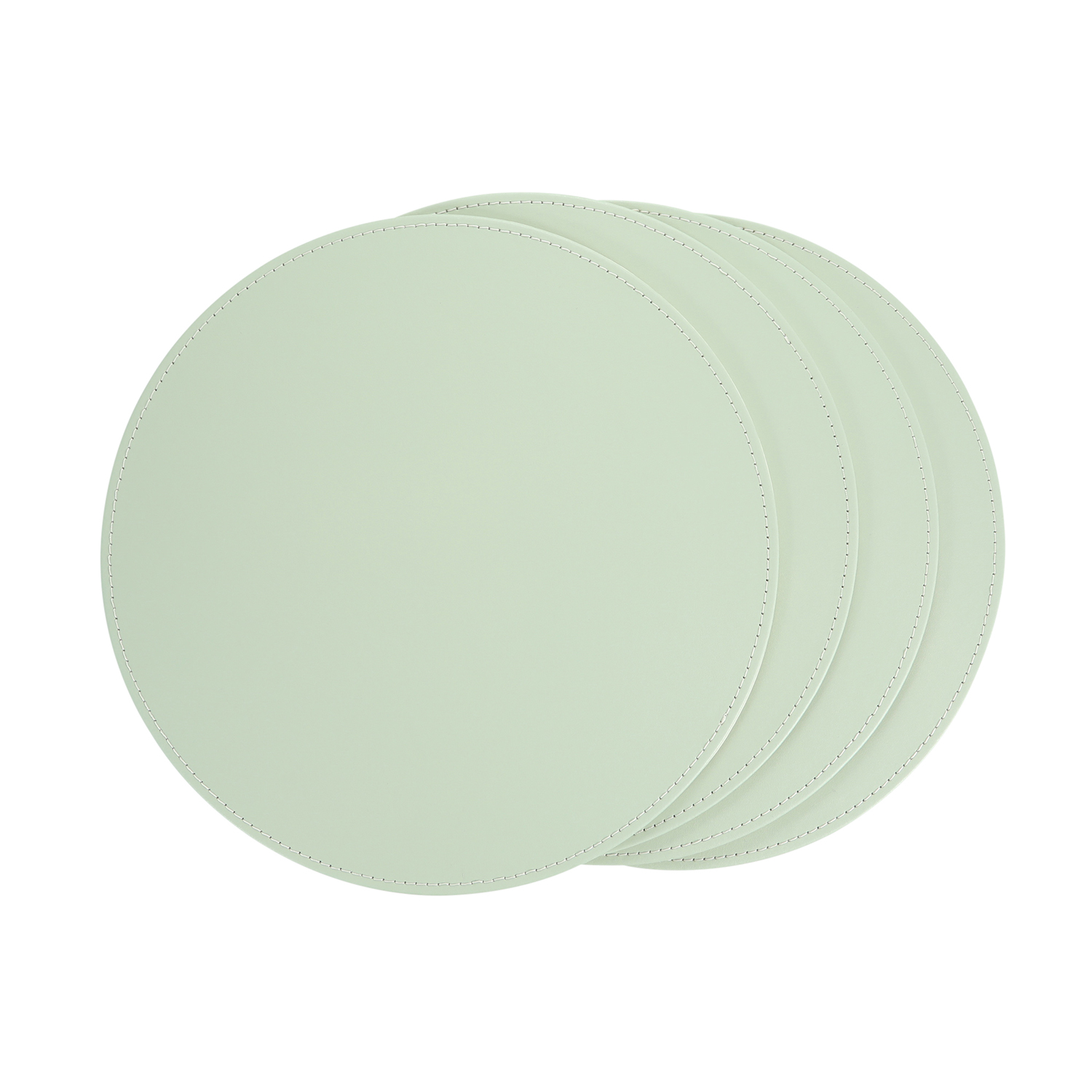 Reversible Round Placemats 4 Pack Green & Cream Home Store + More