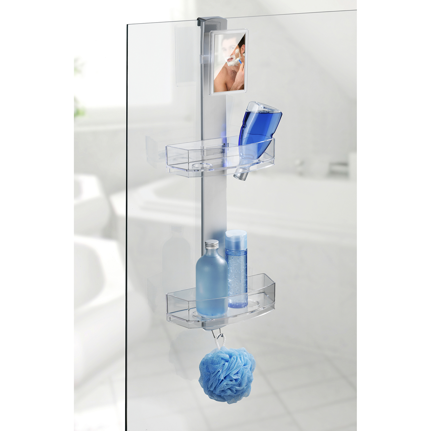 Wenko Shower Caddy Premium with AntiFog Mirror Home Store + More