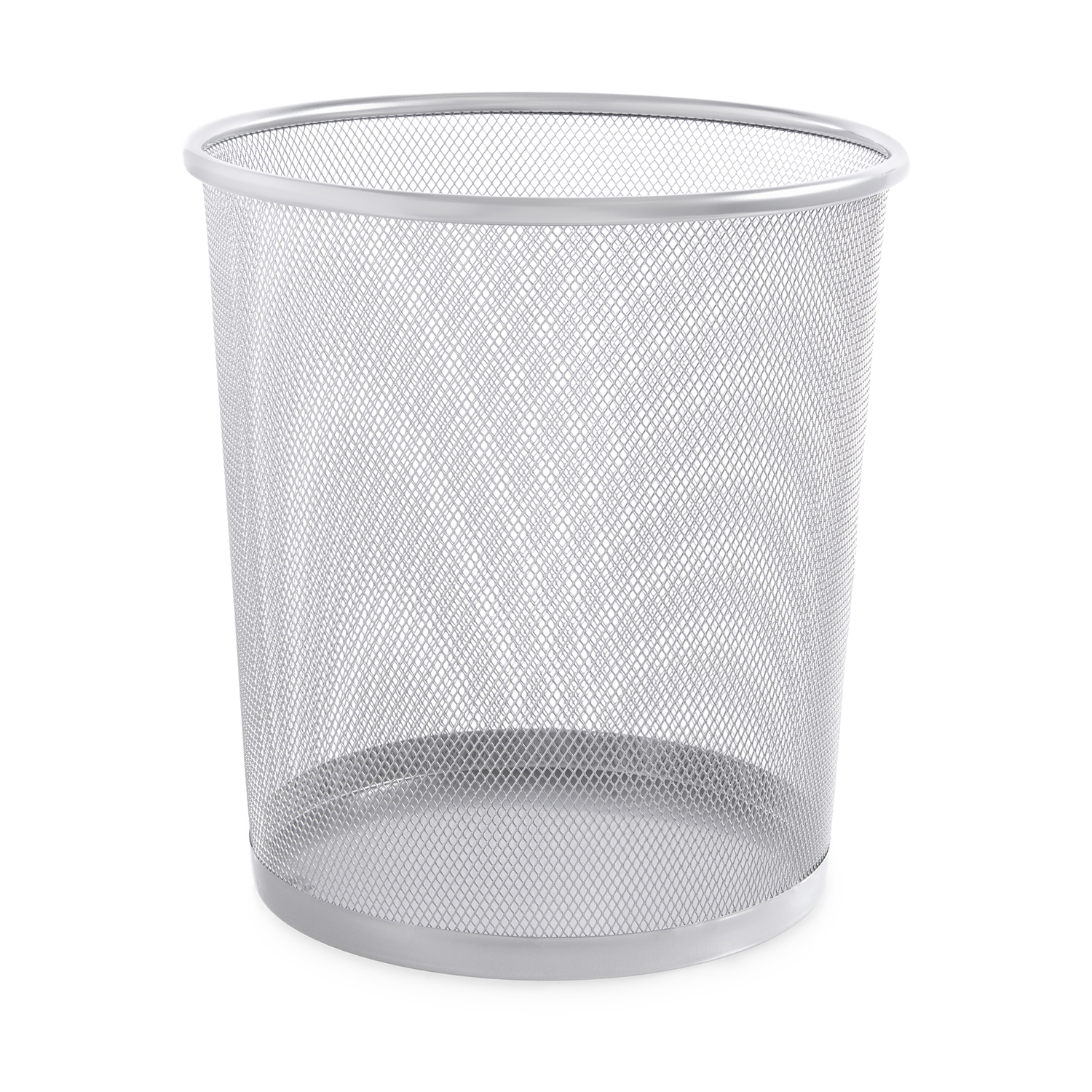 Mesh Waste Paper Bin Silver - Home Store + More